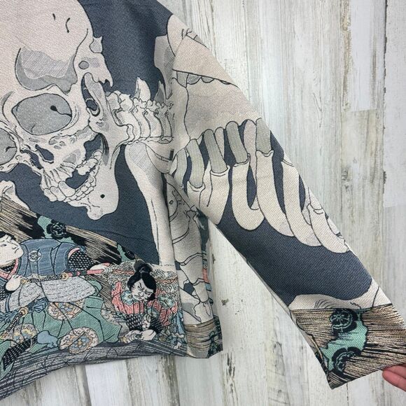 Rebel Vengeance All Over Print
Skeleton Samurai Statement Jacket
Men's Size M - Picture 7 of 12